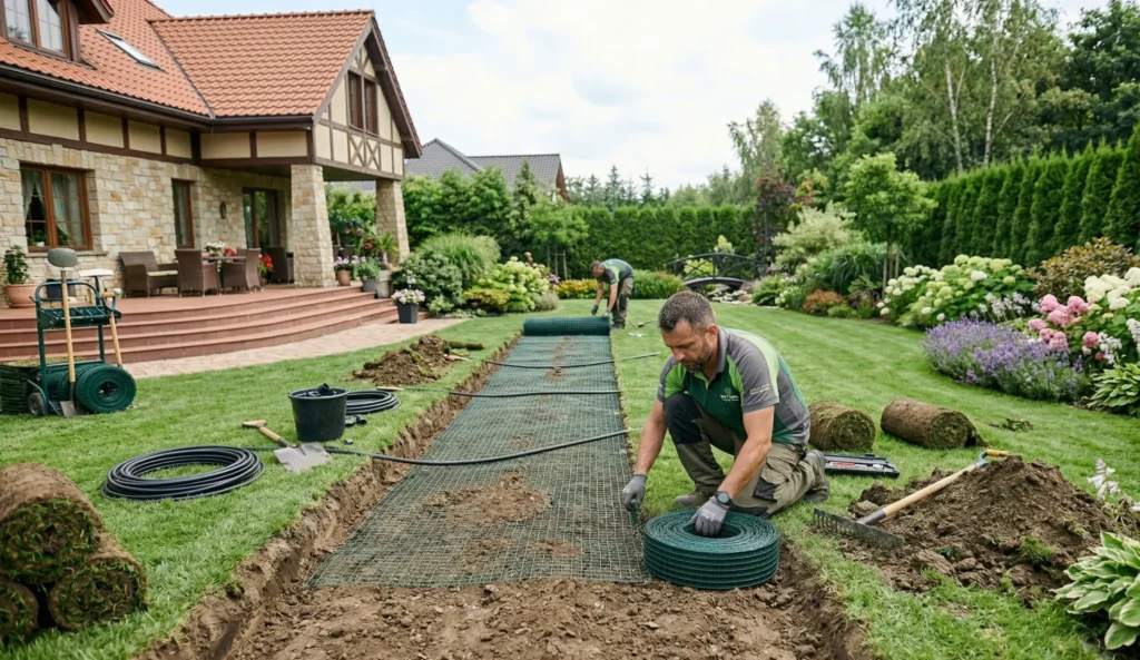 pod warstwą ziemi i darni Skuteczna ochrona trawnika przed kretami