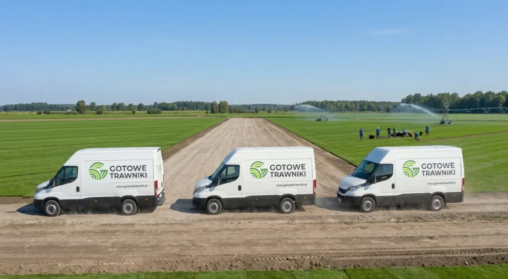 zybka dostawa trawy w rolce w 24h – własna flota transportowa GotowyTrawnik.pl